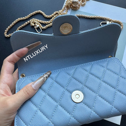 Coco Fine Wallet 3 Set ( Blue)