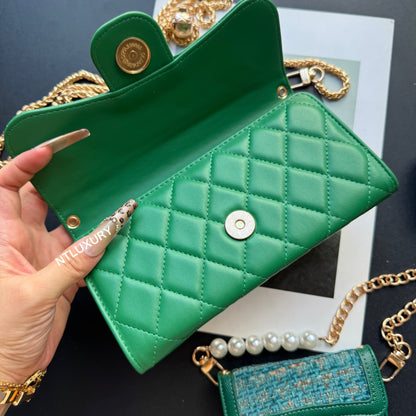 Coco Fine Wallet 3 Set (Green Patch)