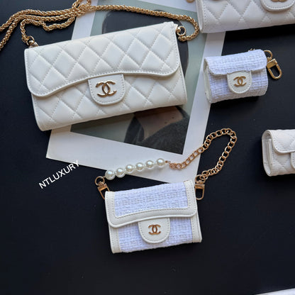 Coco Fine Wallet Ensemble de 5 (Blanc & Patch)