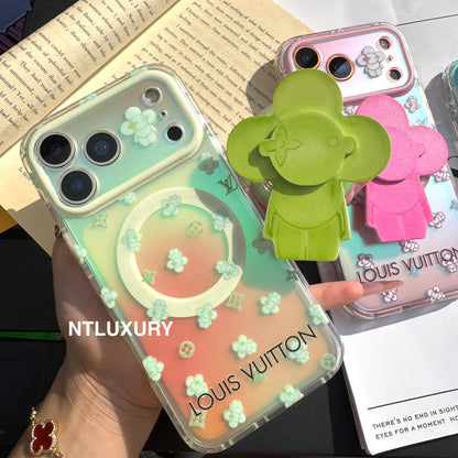 Chameleon Love Magsafe Phone Case with Neo Doll Holder