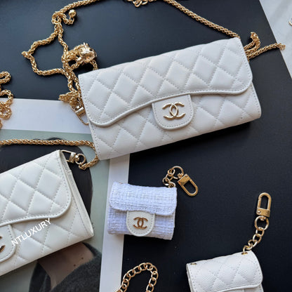 Coco Fine Wallet Ensemble de 5 (Blanc & Patch)