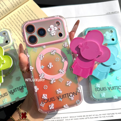 Chameleon Love Magsafe Phone Case with Neo Doll Holder