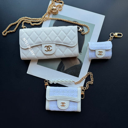 Coco Fine Wallet Ensemble de 5 (Blanc & Patch)