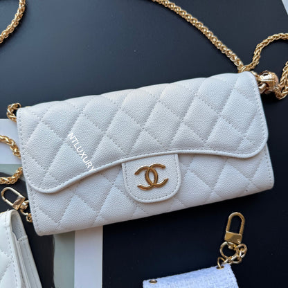 Coco Fine Wallet Ensemble de 5 (Blanc & Patch)