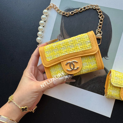 Portefeuille Coco Fine 2 pièces (motif jaune)