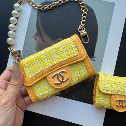 Portefeuille Coco Fine 2 pièces (motif jaune)