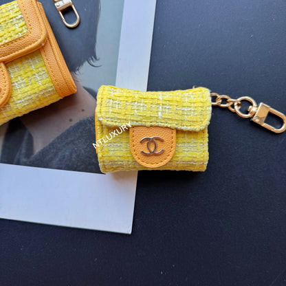 Portefeuille Coco Fine 2 pièces (motif jaune)