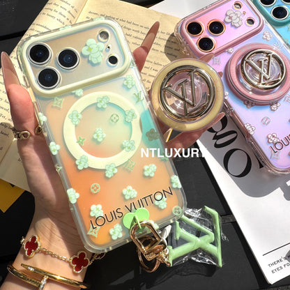 Chameleon Love Phone Case with Magsafe Holder & Pendant