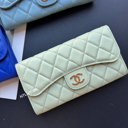 Grand portefeuille Coco avec chaîne (8 couleurs brillantes)