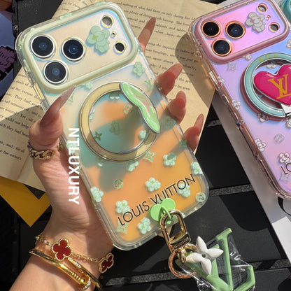 Chameleon Love Magsafe Phone Case with Holder & Pendant