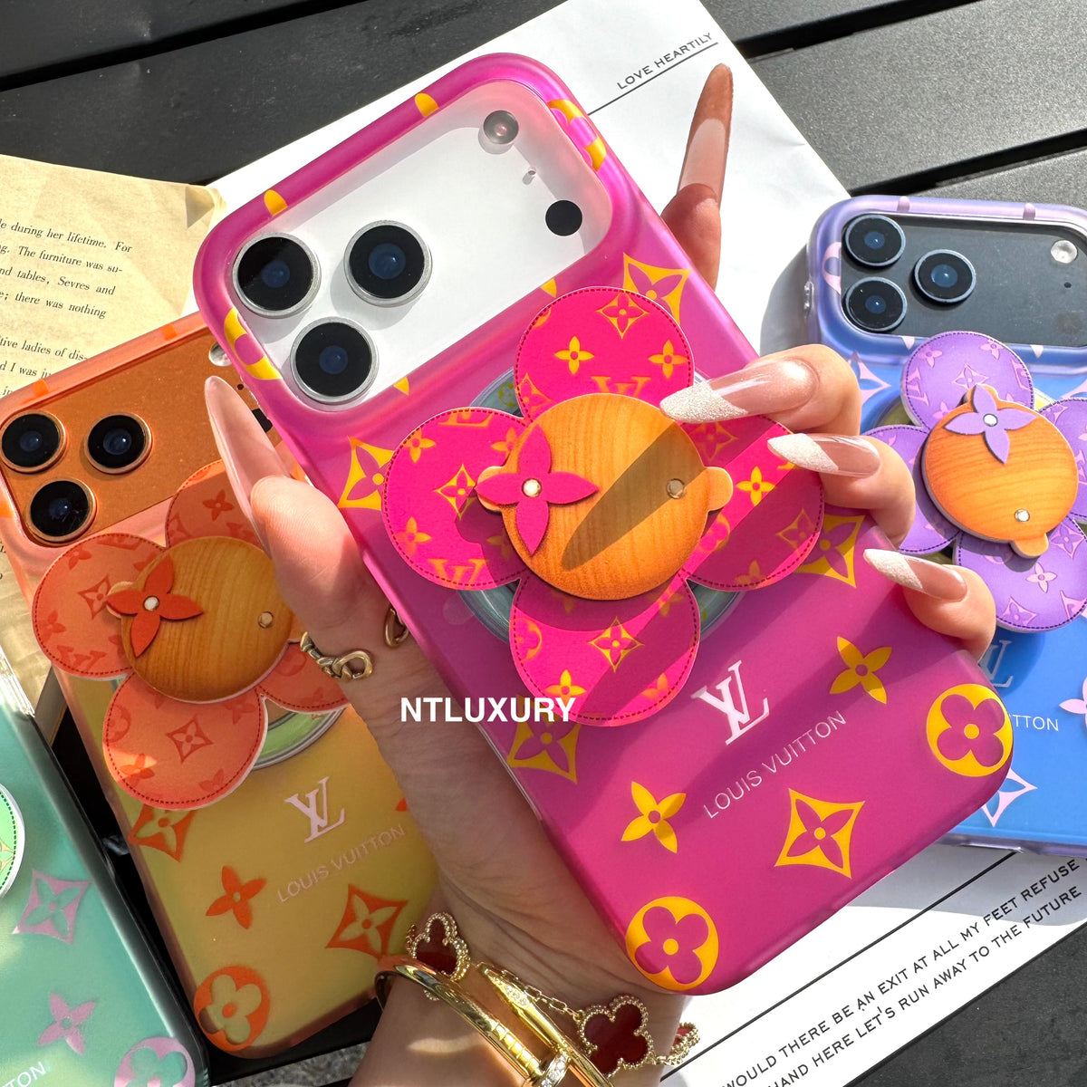 Ombre Love Phone Case with Doll Magsafe Holder