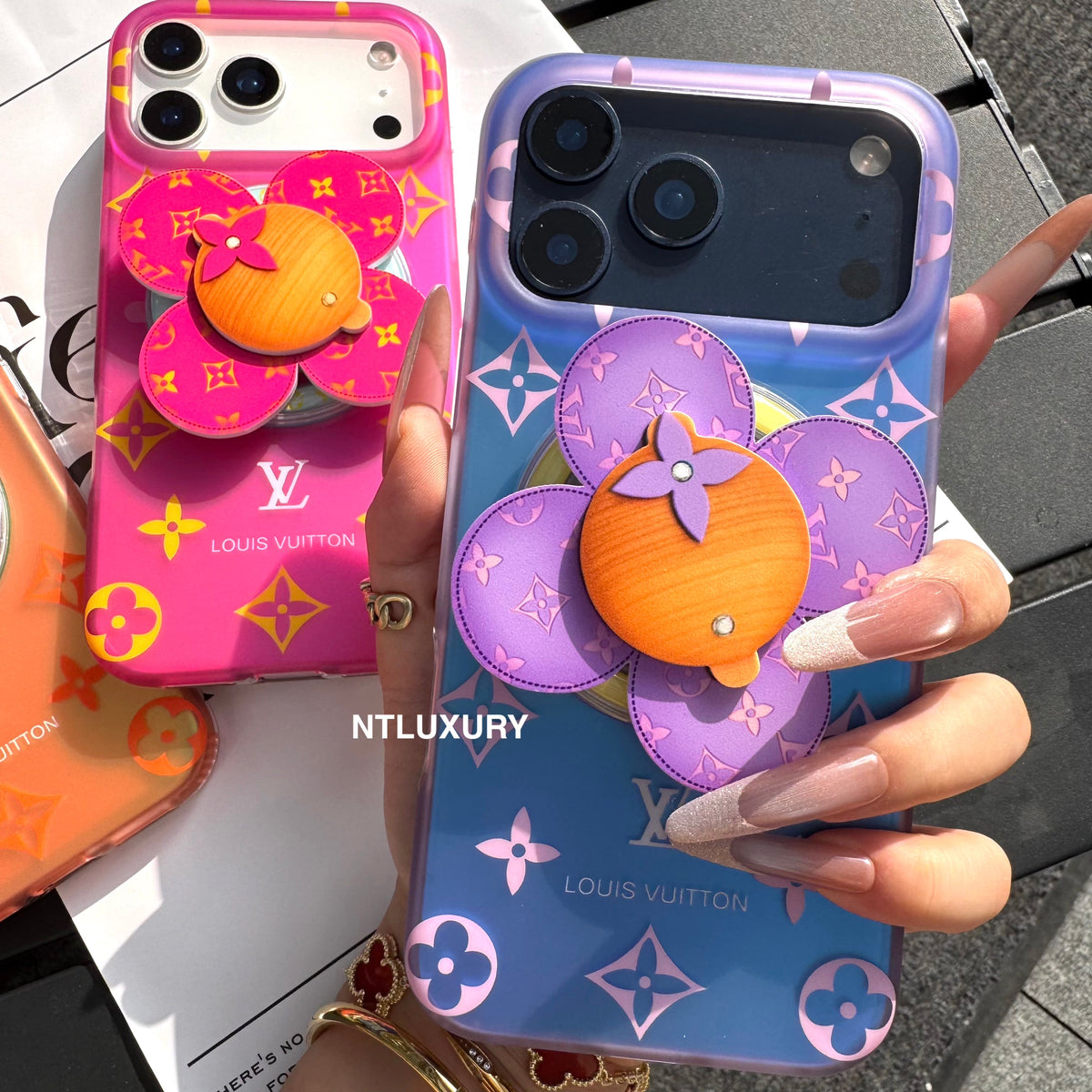 Ombre Love Phone Case with Doll Magsafe Holder