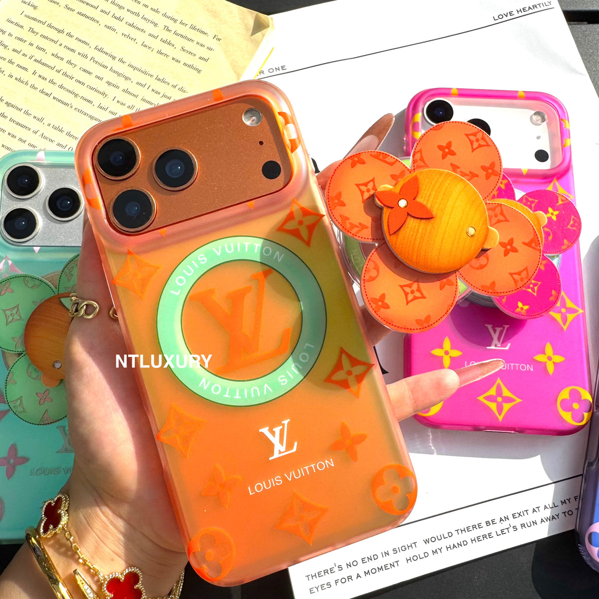 Ombre Love Phone Case with Doll Magsafe Holder