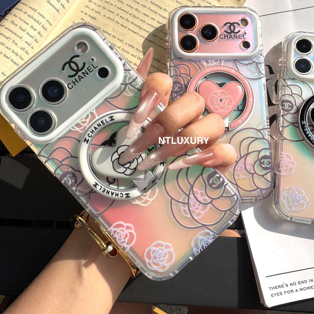 Chameleon Flower Magsafe Phone Case with New Design Holder