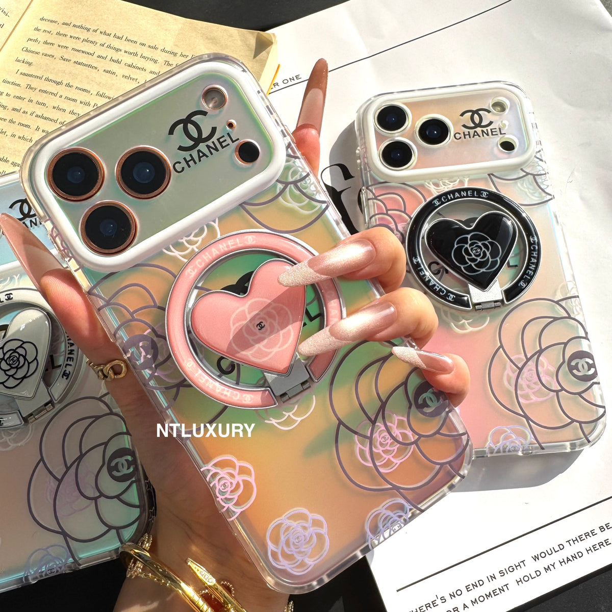 Chameleon Flower Magsafe Phone Case with New Design Holder