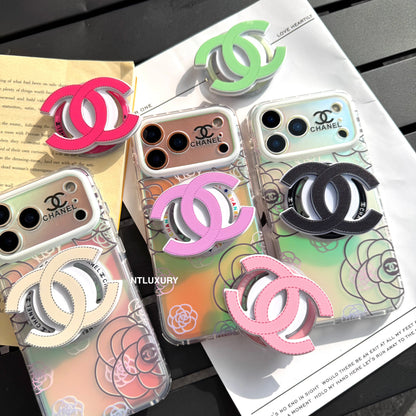 Chameleon Flower Magsafe Phone Case with CC Holder