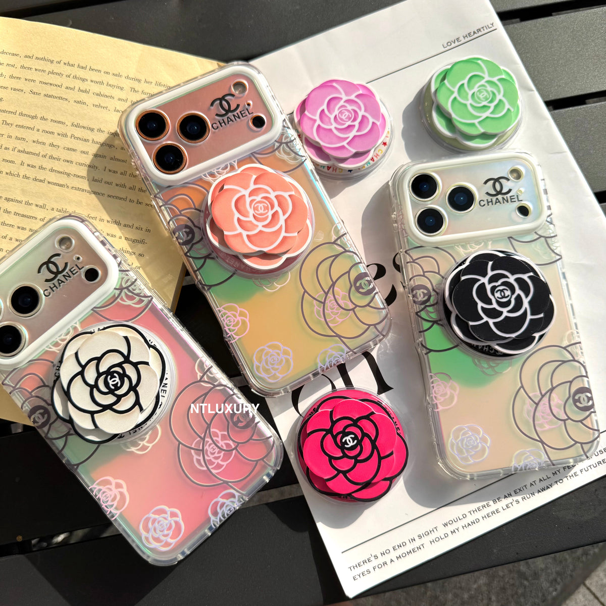 Chameleon Flower Magsafe Phone Case with Flower Holder