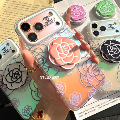Chameleon Flower Magsafe Phone Case with Flower Holder