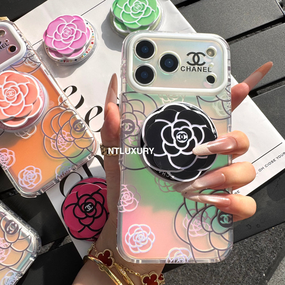 Chameleon Flower Magsafe Phone Case with Flower Holder