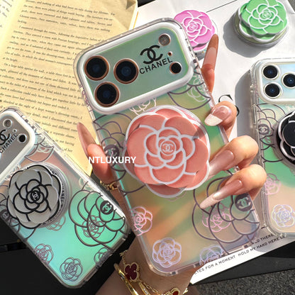 Chameleon Flower Magsafe Phone Case with Flower Holder