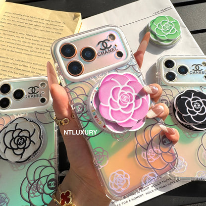 Chameleon Flower Magsafe Phone Case with Flower Holder