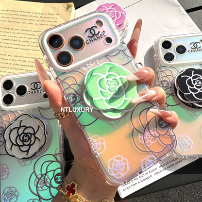 Chameleon Flower Magsafe Phone Case with Flower Holder