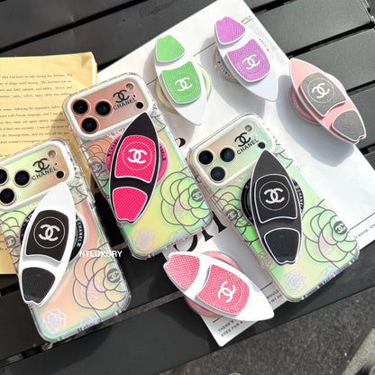 Chameleon Flower Magsafe Phone Case with Skateboard Holder