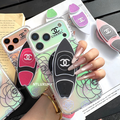Chameleon Flower Magsafe Phone Case with Skateboard Holder
