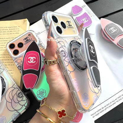 Chameleon Flower Magsafe Phone Case with Skateboard Holder