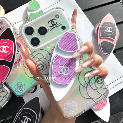 Chameleon Flower Magsafe Phone Case with Skateboard Holder
