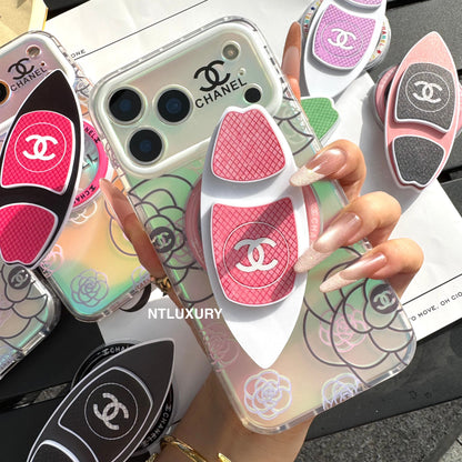 Chameleon Flower Magsafe Phone Case with Skateboard Holder