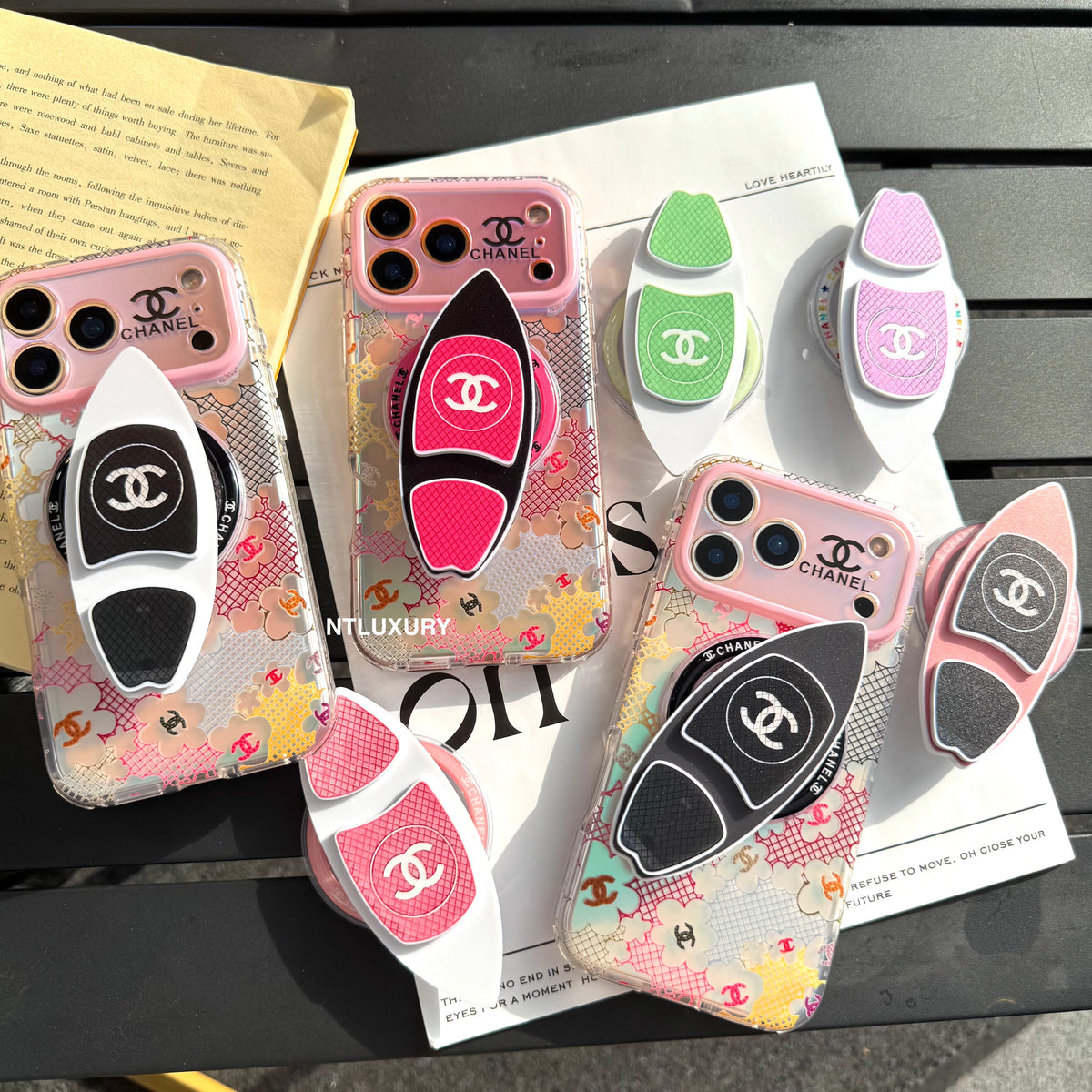 Chameleon Colorful CC Magsafe Phone Case with Skateboard Holder