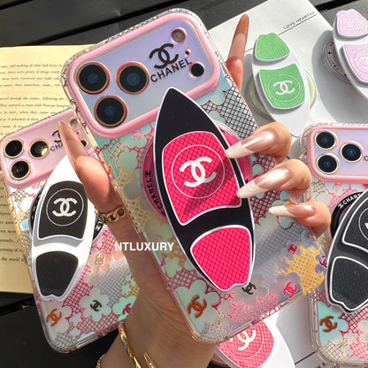 Chameleon Colorful CC Magsafe Phone Case with Skateboard Holder