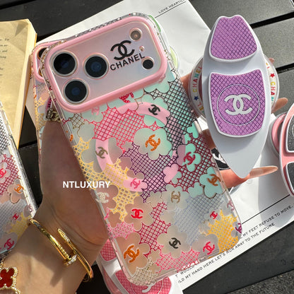 Chameleon Colorful CC Magsafe Phone Case with Skateboard Holder