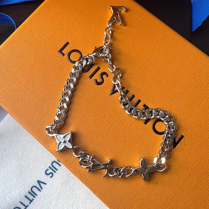 Gold Schwarzes Love-Kettenarmband