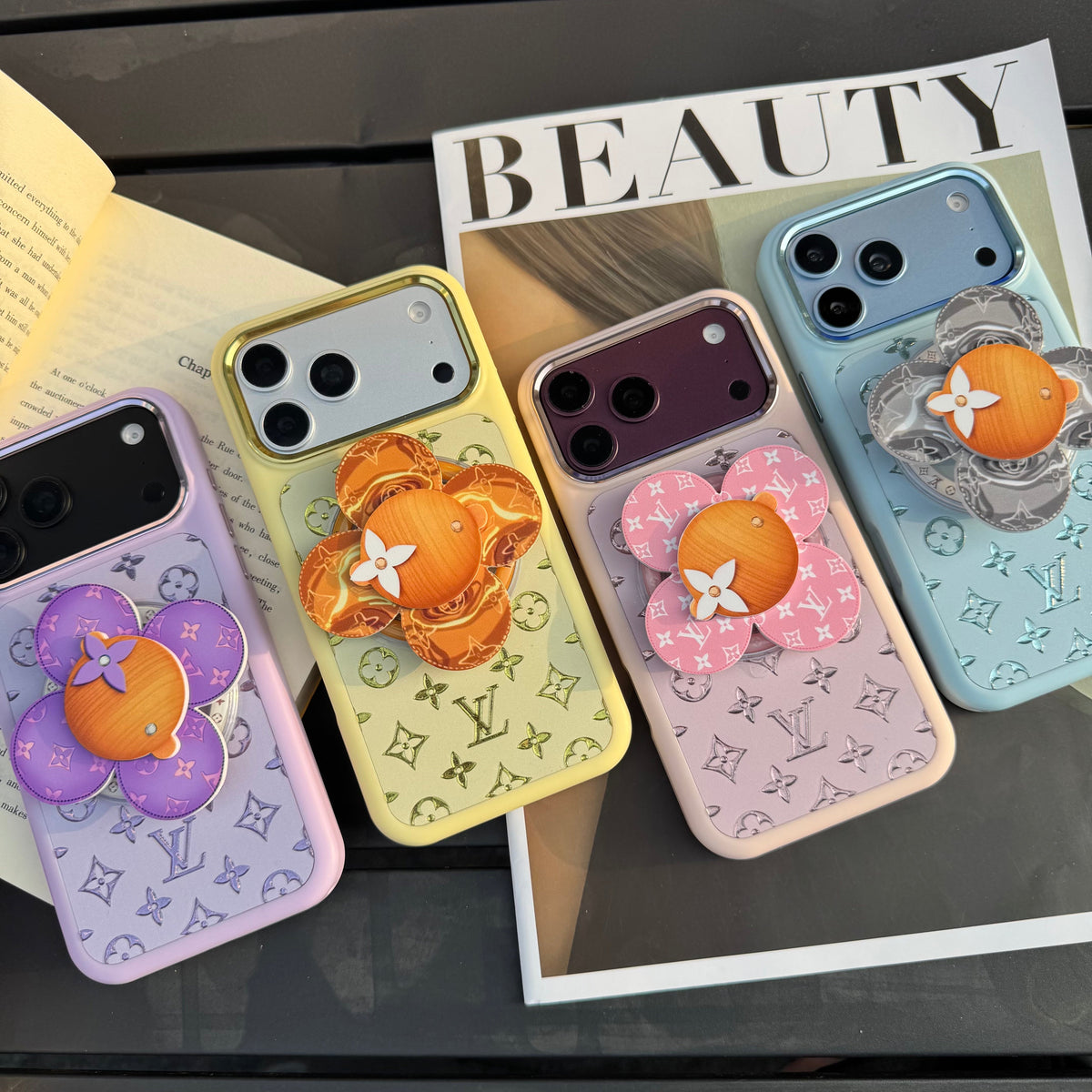 Candy Color Magsafe Phone Case with Vivian Holder