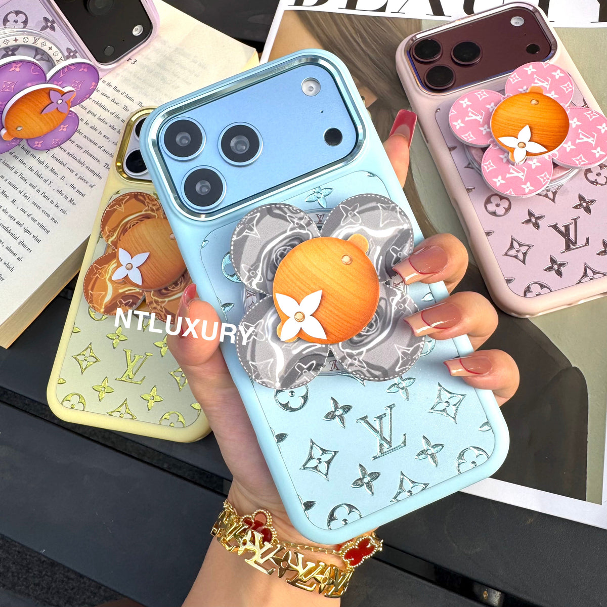 Candy Color Magsafe Phone Case with Vivian Holder