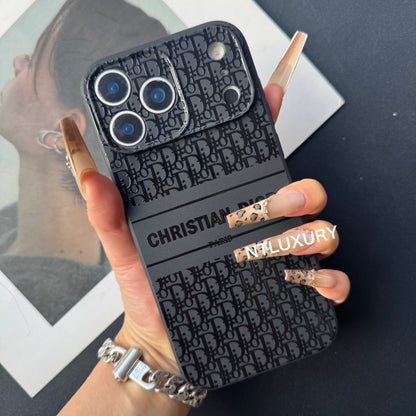 Coque de téléphone noire tendance (petit D pour Noir & Blanc)