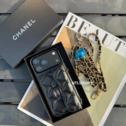 Classic CC Design Phone Case with Strap (COME WITH BOX)