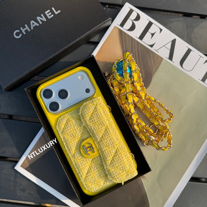 Classic CC Design Phone Case with Strap (COME WITH BOX)