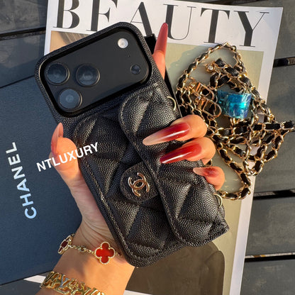 Classic CC Design Phone Case with Long Strap (COME WITH BOX) -10 Color
