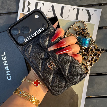Classic CC Design Phone Case with Long Strap (COME WITH BOX) -10 Color