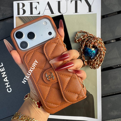 Classic CC Design Phone Case with Long Strap (COME WITH BOX) -10 Color