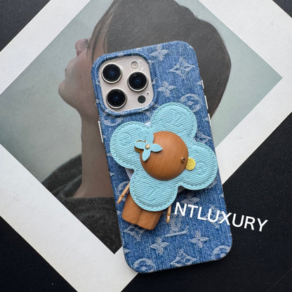 Coque de téléphone Blue Love avec support Magsafe