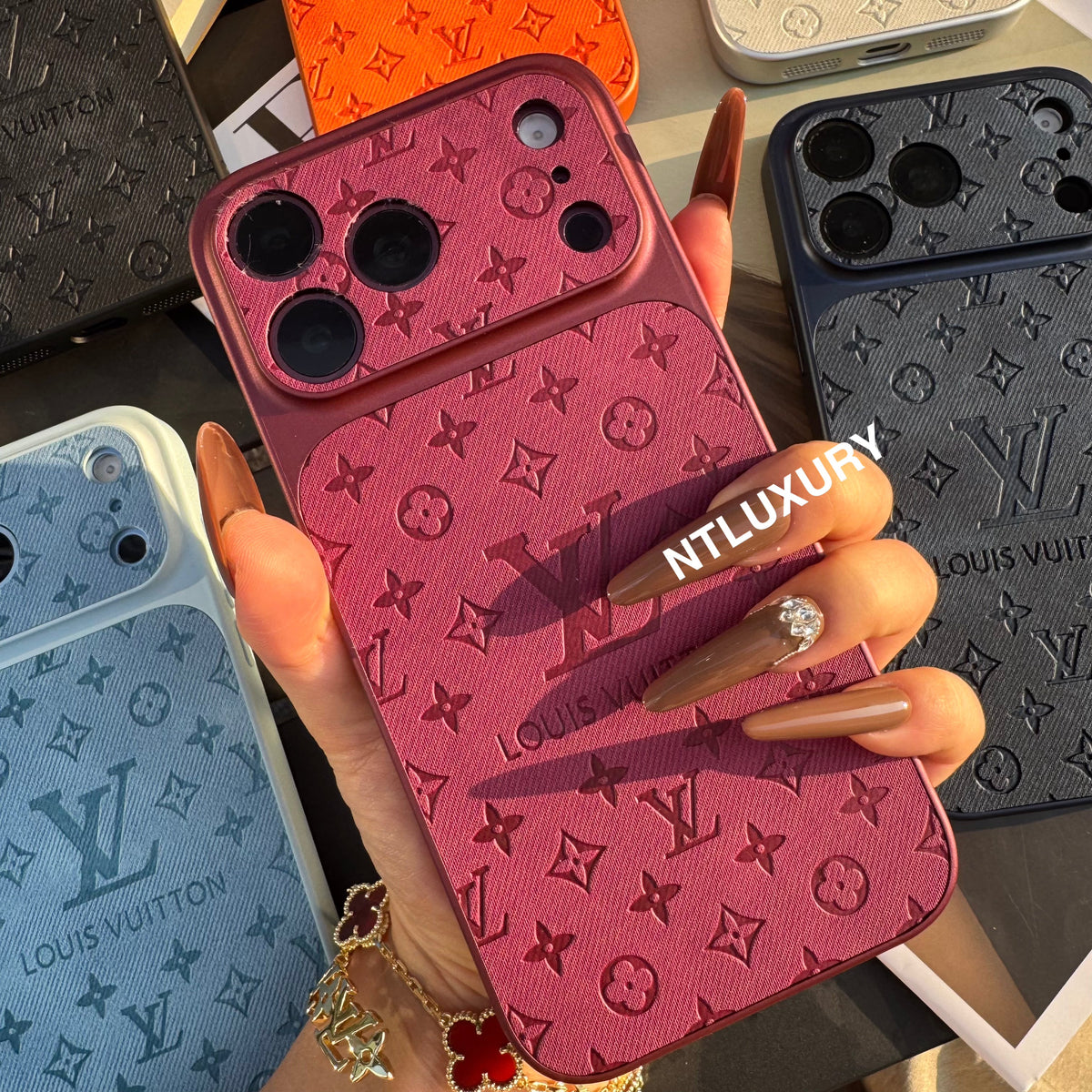 Colorful Denim Love Girl Phone Case