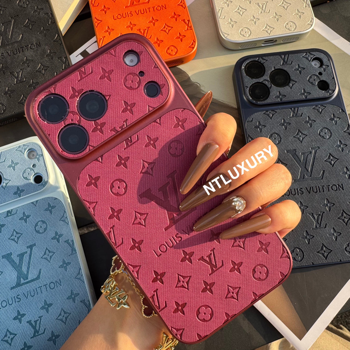 Colorful Denim Love Girl Phone Case