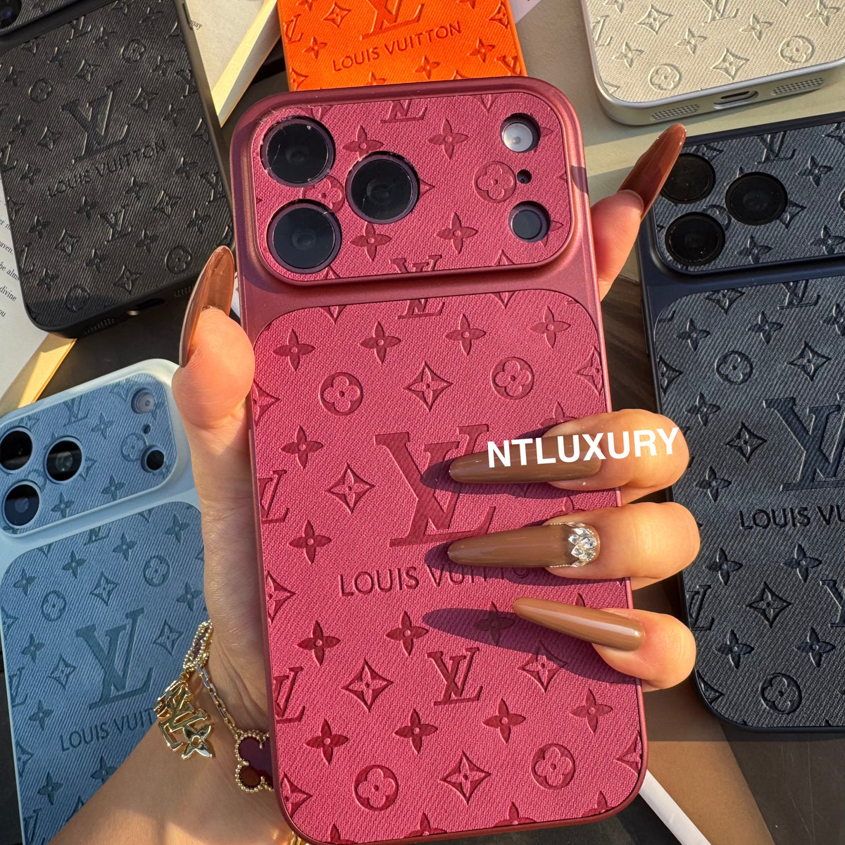 Colorful Denim Love Girl Phone Case