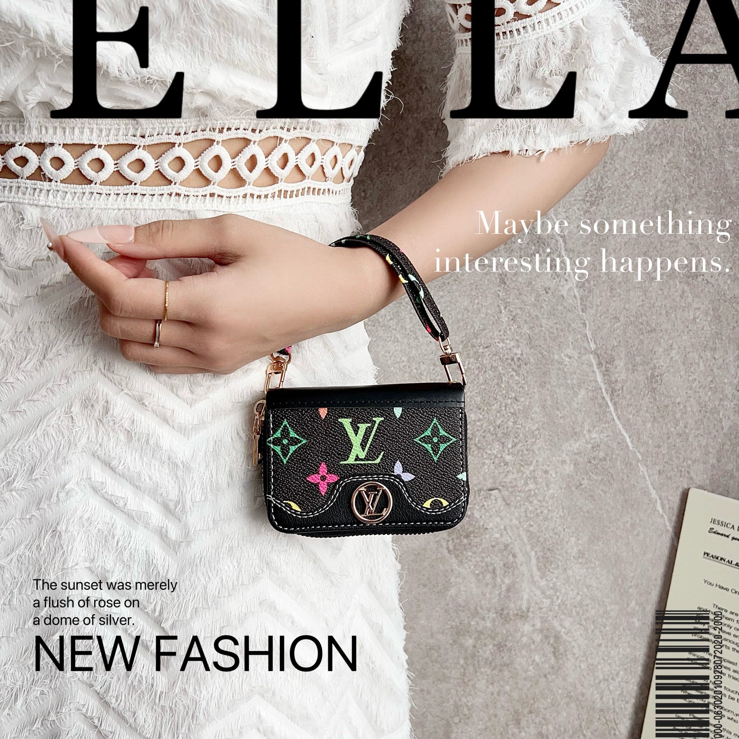 Latticed Love Cute Mini Wallet