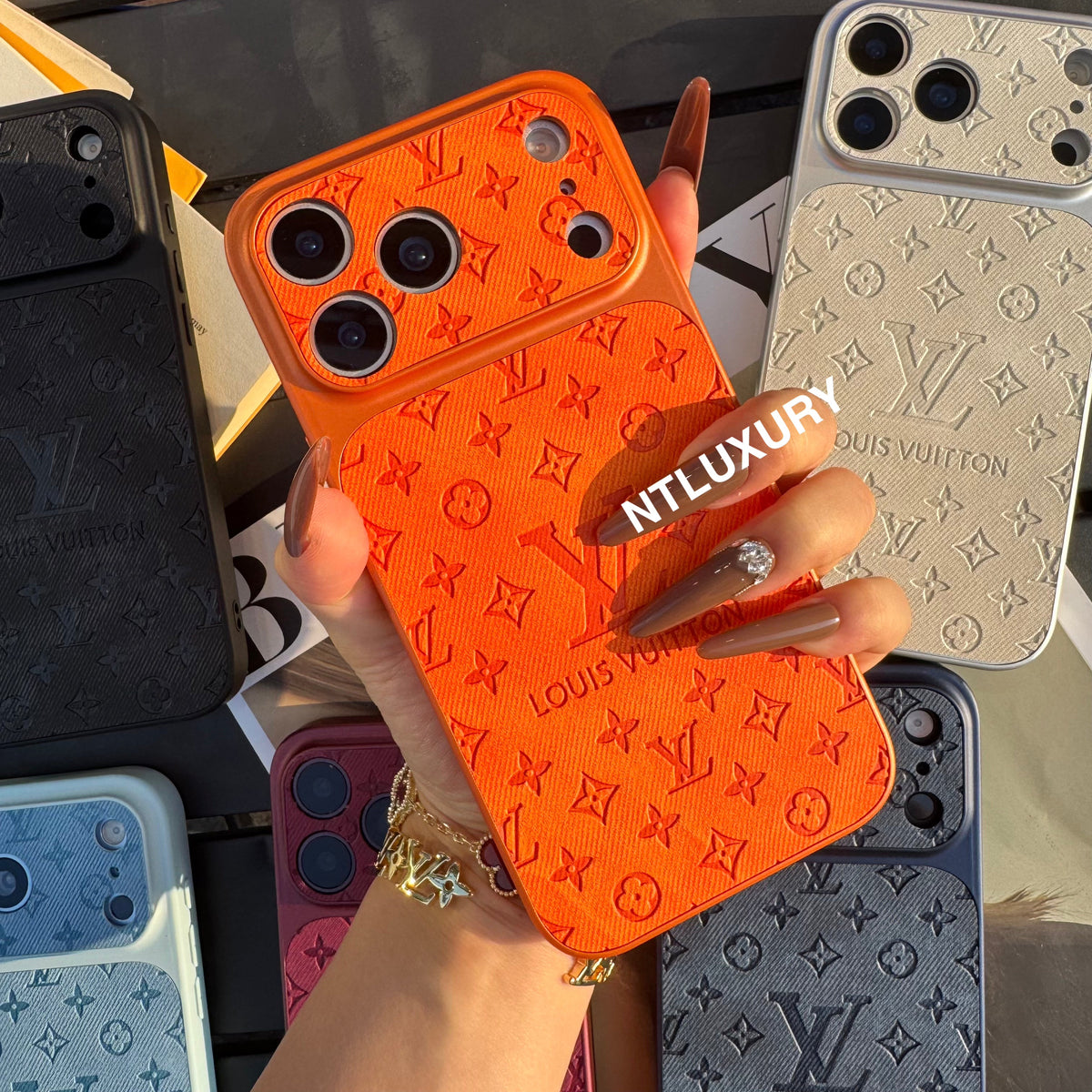 Colorful Denim Love Girl Phone Case