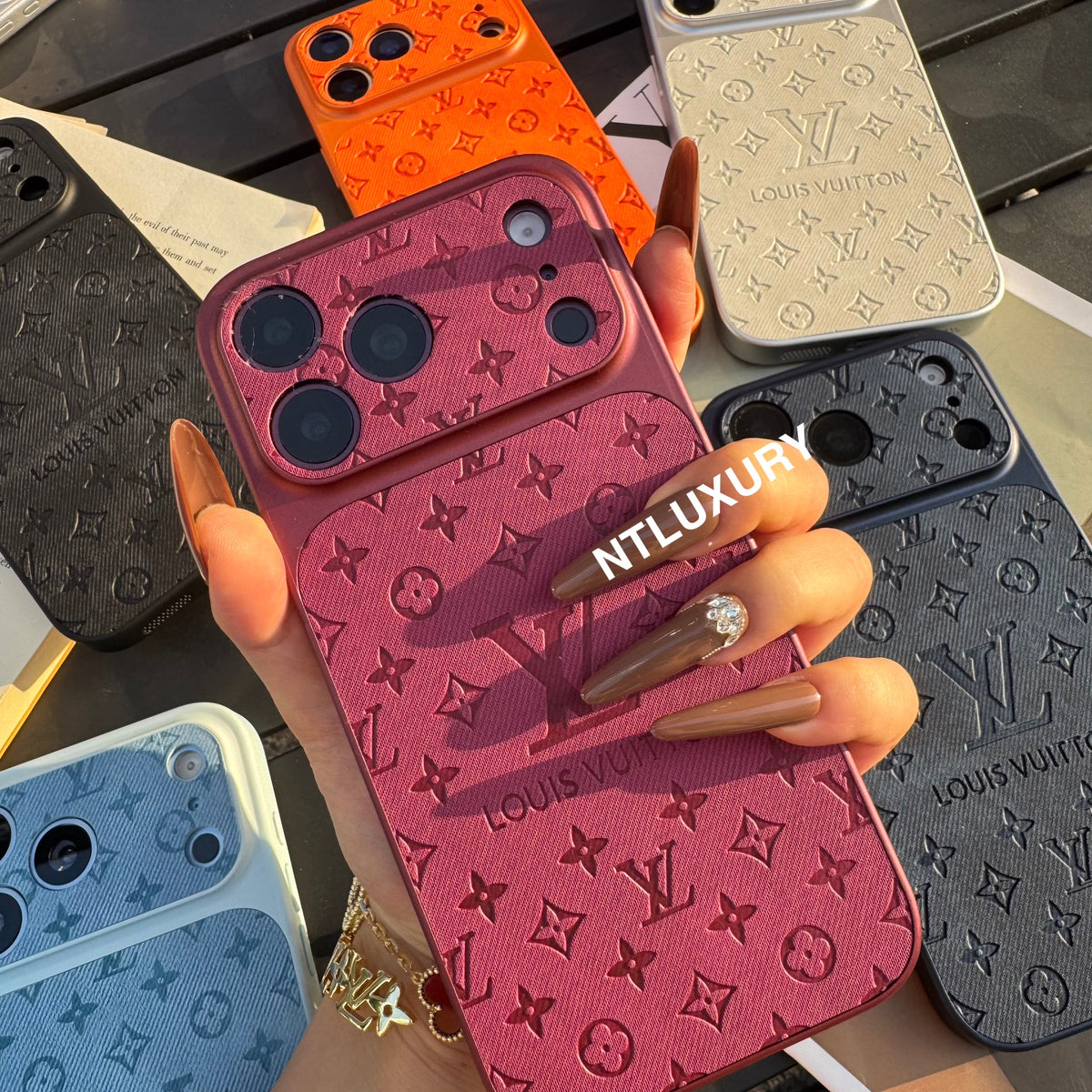 Colorful Denim Love Girl Phone Case